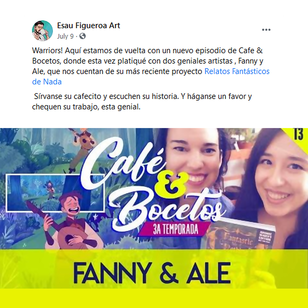 “Café y Bocetos” Interview with Esau Figueroa (Spanish)